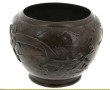 CHINE - Cache-pot en métal façon bronze 