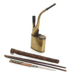 CHINE et JAPON - Lot comprenant une pipe
