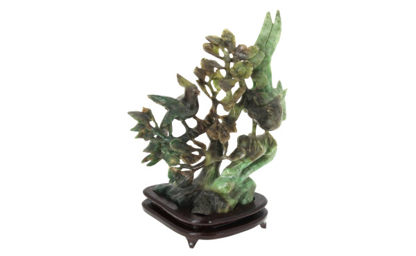 CHINE - Sujet en pierre sculptée figuran