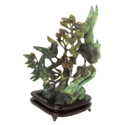 CHINE - Sujet en pierre sculptée figuran