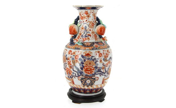 CHINE fin Xxème - Vase en porcelaine à d