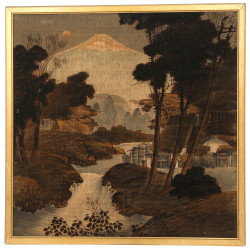 CHINE - "Paysage sur fond de montagne", 