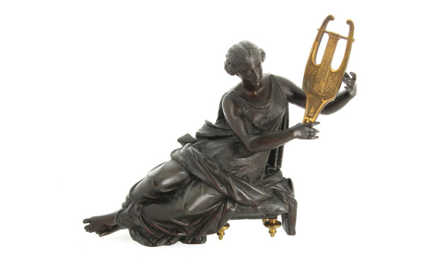 Allégorie de la musique, sujet en métal 