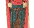 St Hervé, panneau en bois sculpté et pol