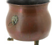 Grand cache-pot en cuivre et laiton, ans