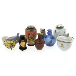 Lot de bibelots décoratifs divers dont 4