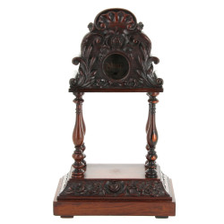 Grand porte-montre en bois sculpté à 4 c