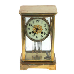 Pendule cage en laiton, en état de fonct