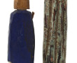 Deux sculptures en bois sculpté dont une