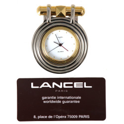 LANCEL - Pendulette réveil de voyage en 