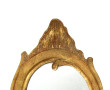 Paire d'appliques en bois doré à fond mi