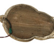 Paire d'appliques en bois doré à fond mi