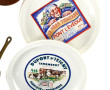 Lot comprenant 6 assiettes à fromage : c