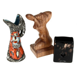 LE GUIRRIEC (Xxème) "Baigneuse", bois sc