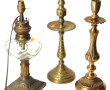 Lampe à pétrole électrifiée : pied de la