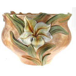 Important cache-pot en céramique diam . 