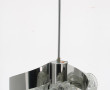 Suspension en métal et 3 globes en verre