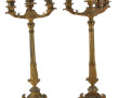 Paire de candélabres en bronze fin XIXe