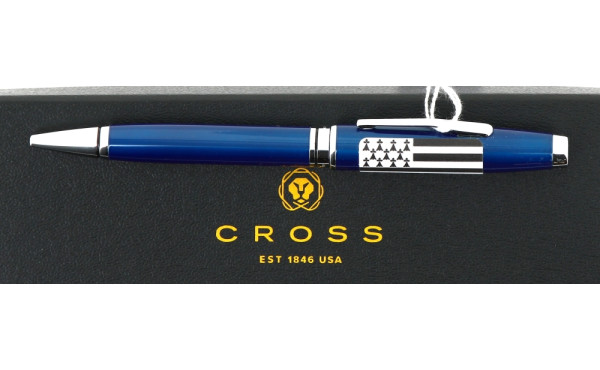 CROSS - Roller de couleur bleu à décor d