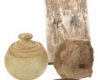 Lot d'objets souvenirs de voyage : récip