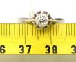 Bague solitaire diamant 0,35 ct env., ta