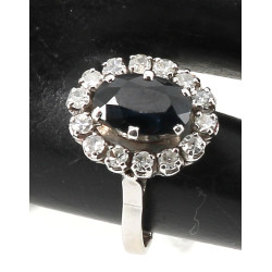 Bague en or gris 18 carats et platine, p