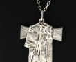 Pendentif croix stylisée en argent 800èm