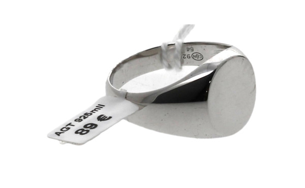 Chevalière homme en argent 925ème, non g