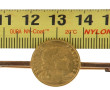 Epingle de cravate 10 fr or poids 5,4 gr