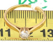 Bague solitaire diamant 0,25 ct env., mo