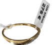 Bague jonc en or jaune 9 carats et 3 pet