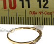 Bague jonc en or jaune 9 carats et 3 pet