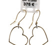Paire de BO cœurs en or jaune 9 carats e