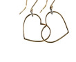 Paire de BO cœurs en or jaune 9 carats e