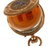 Petite montre de col en or, double fond 