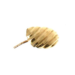 BO isolée, or 18 cts, poids 0,20 gr