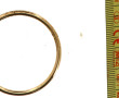 Boucle d'oreille créole en or jaune 9 ca