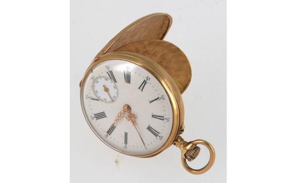 Montre de gousset XIXe double fond or, p