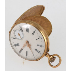 Montre de gousset XIXe double fond or, p
