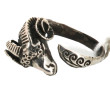 Bague en argent "tête de bélier", non po