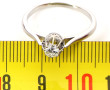 Bague solitaire diamant, serti griffes, 