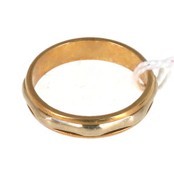 Alliance en or jaune 18 carats, poinçon 