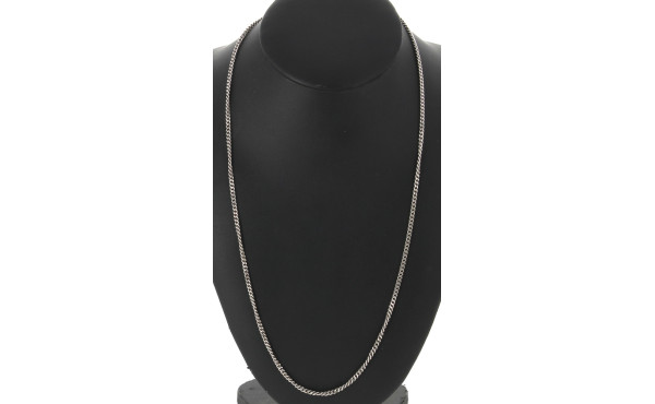 Longue chaîne en argent 925ème, L 60 cm.