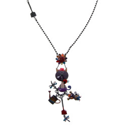 LOL Bijoux - Collier fantaisie en métal 