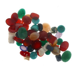 Lot de pierres dures, poids 73 grs (agat