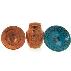 Lot de 2 pièces à lustre métallique dans