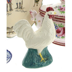 Tire-lire à casser en faïence polychrome