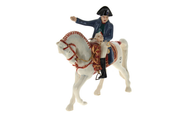 "Napoléon à cheval", sujet en céramique 