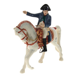 "Napoléon à cheval", sujet en céramique 