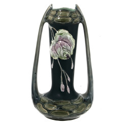 Vase à deux ansses début Xxème en barbot